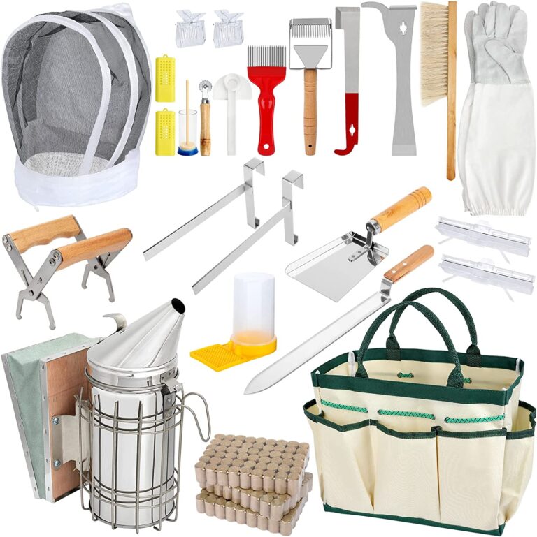 Bee Keeping Starter Kit 26 Pieces Beekeeping Tools Bee Keeping Supplies-All Kit Bee Hive Tools for Beginners and Professional