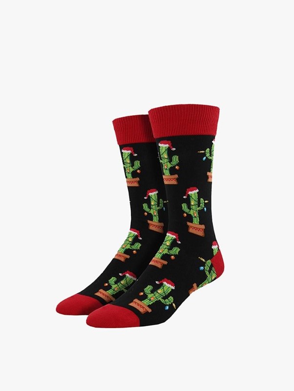 Christmas Cactus Socks