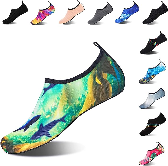 Gifts for the beach enthusiasts of Sun, Sand, and Surf with Mens Womens Water Shoes Barefoot