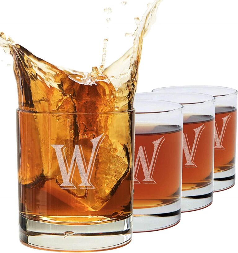 Monogrammed Whiskey Glasses