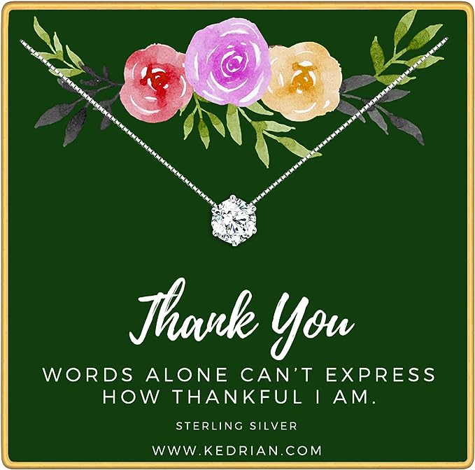 Thoughtful Thank You Gift Necklace
