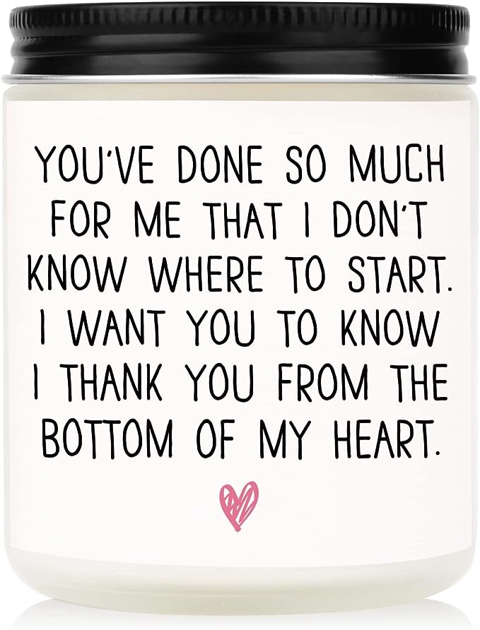 Thoughtful Thank You Gift Soy Candle