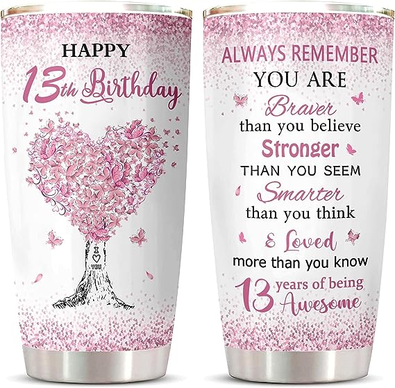 Thoughtful Thank You Gift for 13 years -Tumbler