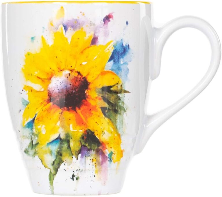 Watercolor Sunflower Mug