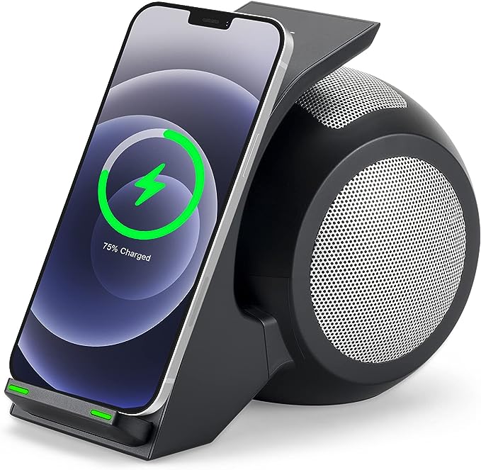 Wireless Charger with Bluetooth Speaker